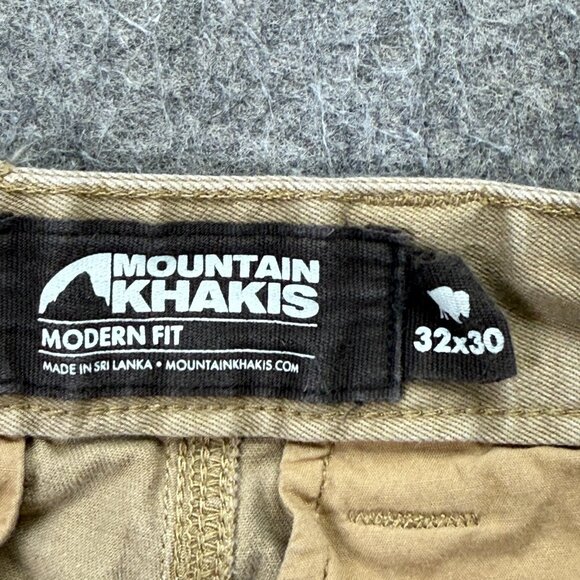 Mountain Khakis Teton Pants Men 32 x 30 Beige Stretch Slim Fit Tapered b128 - Picture 5 of 16